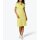 Modal dress with polo collar, lemon