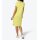 Modal dress with polo collar, lemon