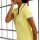 Modal dress with polo collar, lemon