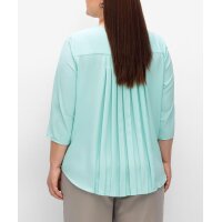 3/4-Ärmel-Bluse m.Plisseefalten, mint