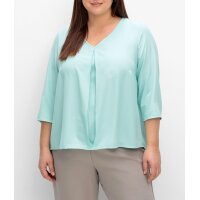 3/4-Ärmel-Bluse m.Plisseefalten, mint