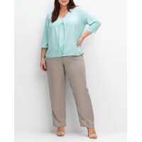3/4-Ärmel-Bluse m.Plisseefalten, mint