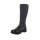Leather-felt-boots, black-grey