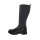 Leather-felt-boots, black-grey