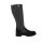 Leather-felt-boots, black-grey