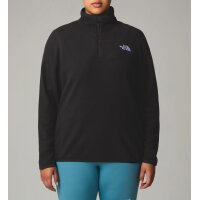 Marken-Fleece-Pullover, schwarz