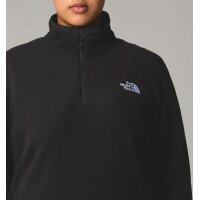Marken-Fleece-Pullover, schwarz