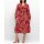 Marken-Jerseykleid m. Paisleydruck, weinrot