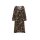 Midi print dress, black/ multi-colour