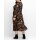 Midi print dress, black/ multi-colour