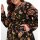 Midi print dress, black/ multi-colour