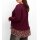 2-in-1 Shirt m. Chiffonfutter, weinrot