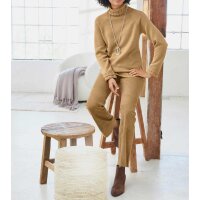 Designer-Ziegen-Veloursleder-Hose, camel