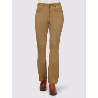 Goat suede trousers, camel