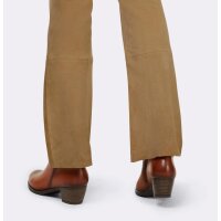 Goat suede trousers, camel
