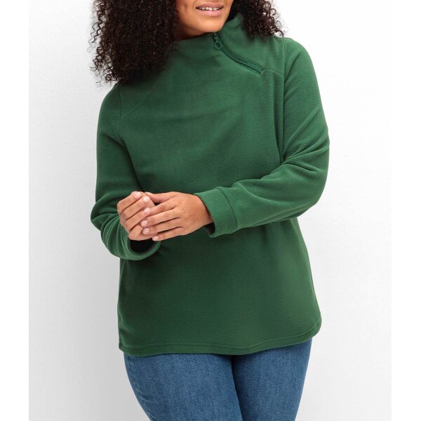 Fleece shirt, moss green