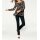 Chiffon-Druckbluse, schwarz-camel