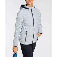 Marken-Steppjacke GS 63 WMN QLTD JCKT_UYAKA, hellgrau