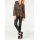 Designer-Druckbluse, schwarz-bunt