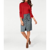 Velours imitation skirt, grey