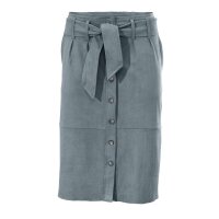 Velours imitation skirt, grey