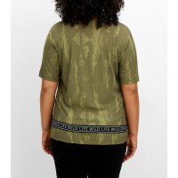 Shirt with front print, khaki