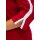 Cropped sleeve shirt, red-white