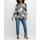 3/4-Arm-Shirt-Tunika, ecru-schwarz