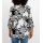 3/4-Arm-Shirt-Tunika, ecru-schwarz