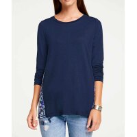 Designer-Jerseyshirt, marine-bunt