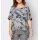 Viskose-Seiden-Bluse im Lagenlook, bunt