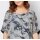 Viskose-Seiden-Bluse im Lagenlook, bunt