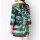 Silky tunic, dark blue - print