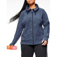 Marken-Fleecejacke, jeansblau