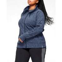 Marken-Fleecejacke, jeansblau