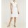 Sheath dress with belt, white