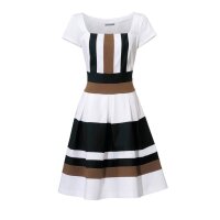 Designer-Prinzesskleid, schwarz-weiß