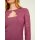 Fine knit sweater with lace, rose wood