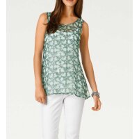 Designer-Chiffon-Blusentop-Duo, bunt