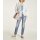 Linen jacket with lace, offwhite