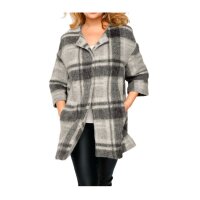 Fleece coat, grey