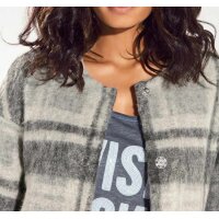 Fleece coat, grey
