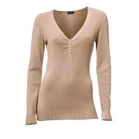 Sweater with silk, taupe