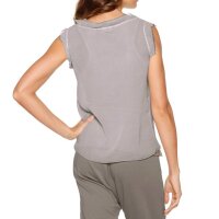 Doppel-Blusentop, grau-beige