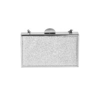 Clutch, silberfarben