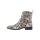 Leather boots with rivets, multicolour