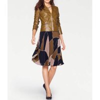 Leather blazer, cognac