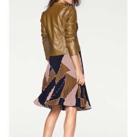 Leather blazer, cognac