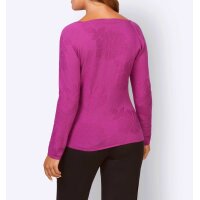 Sweater with silk, fuchsia