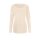 Silk sweater with lace, champagne